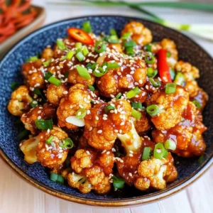 Sticky Sesame Cauliflower
