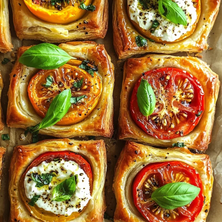 Tomato Tartlets with Puff Pastry