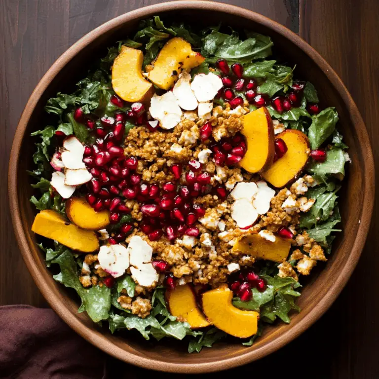 Autumn Harvest Salad with Pomegranates