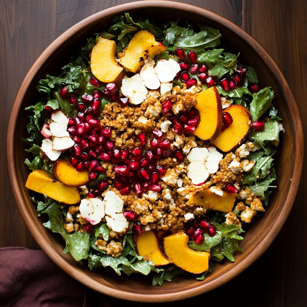 Autumn Harvest Salad with Pomegranates