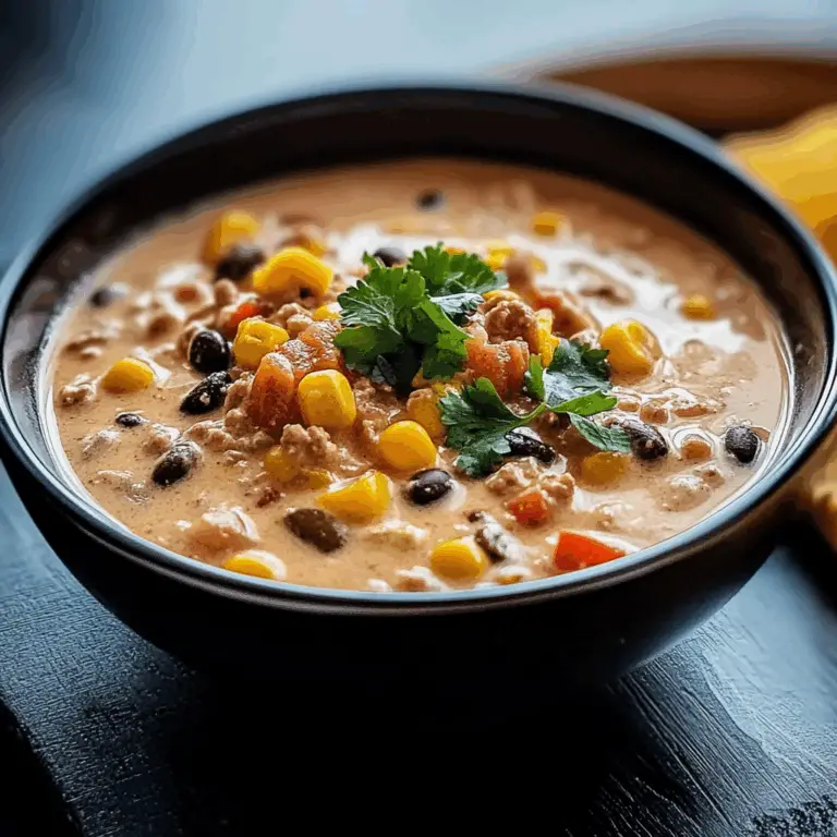 High Protein Creamy Taco Soup