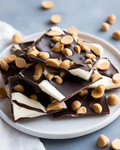 10 Minute Peanut Butter Chocolate Greek Yogurt Bark Recipe