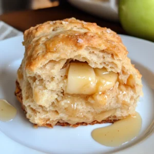Apple Biscuits with Honey Butter Glaze