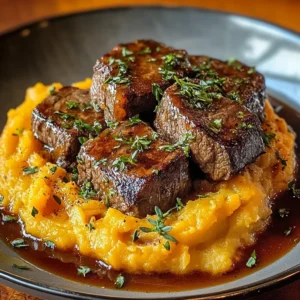 Apple Cider beef with Mashed Sweet Potatoes Recipe
