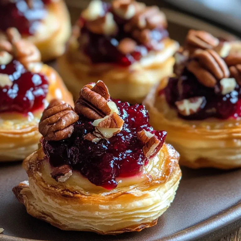 Baked Cranberry Brie Bites