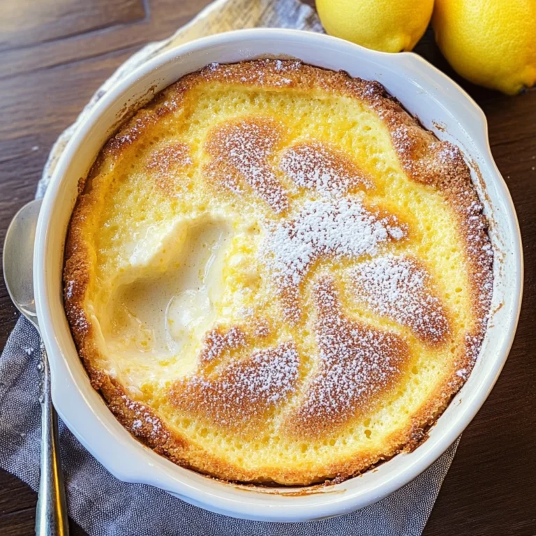 Baked Lemon Pudding