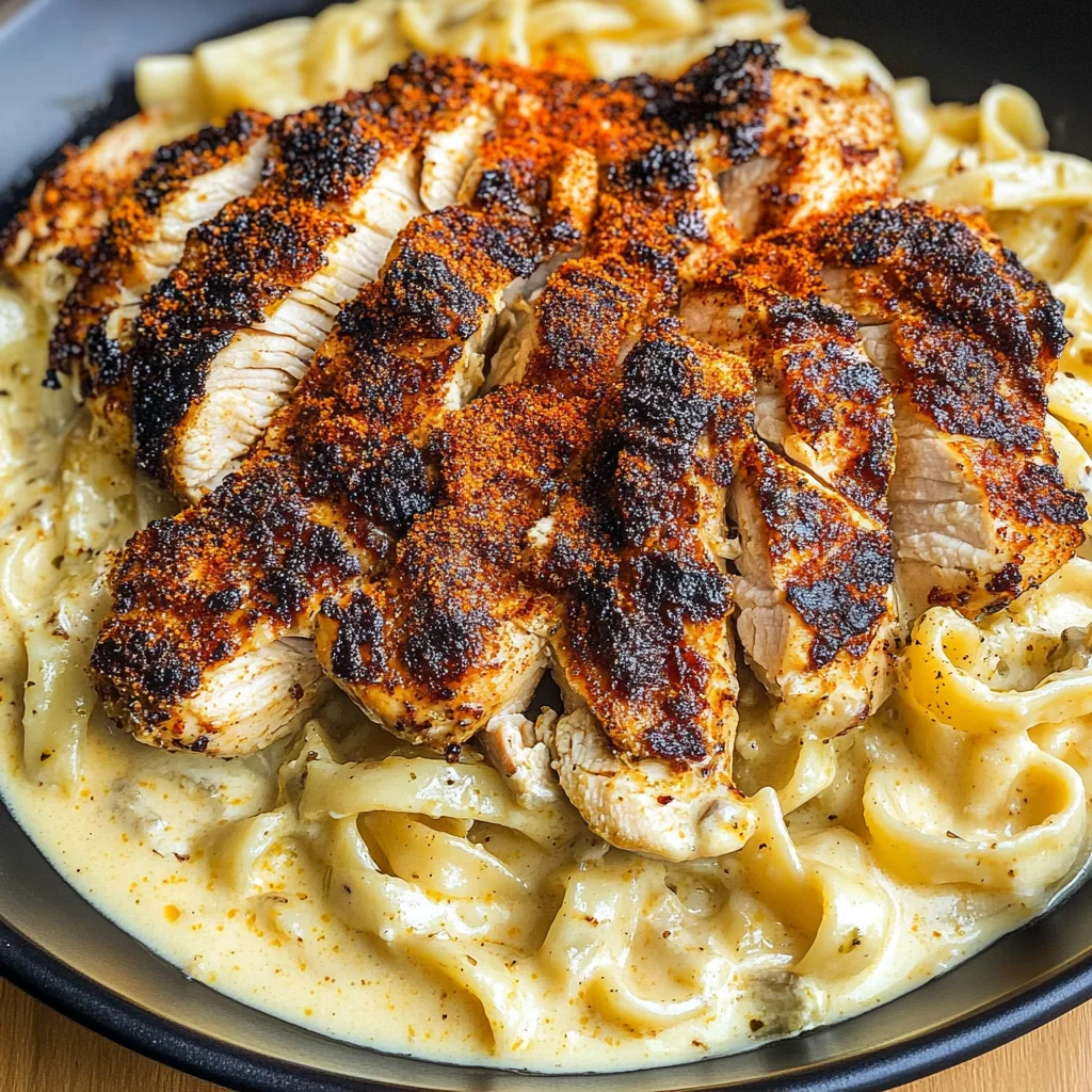 Blackened Cajun Chicken Alfredo