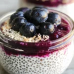Blueberry Coconut Chia Seed Pudding