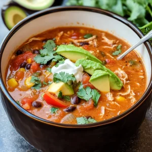 Chicken Tomato Rice Soup