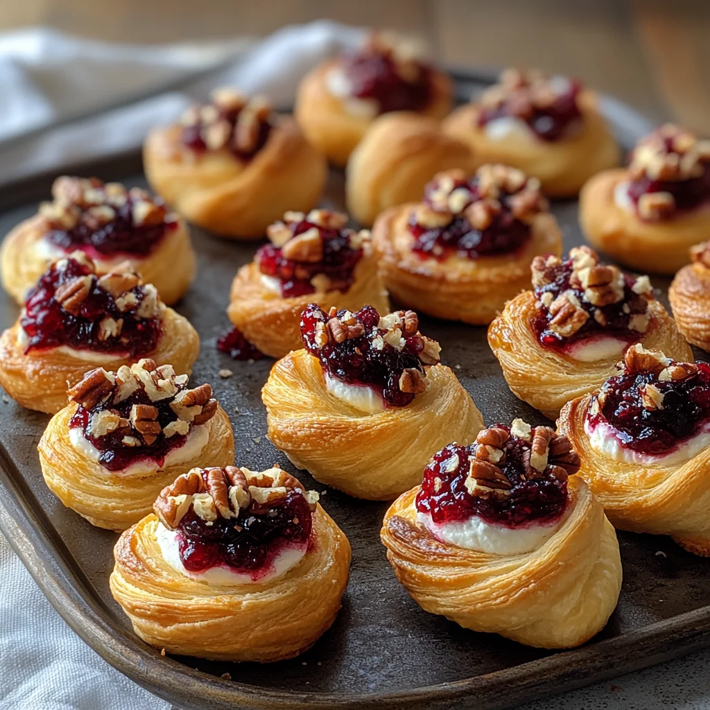 Cranberry Cream Cheese Crescent Bites