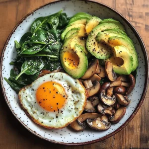 Creamy Avocado Breakfast Plate