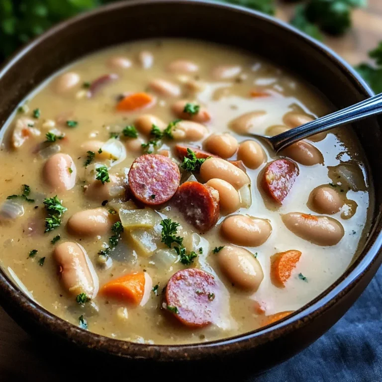 Creamy Bean Soup with Kielbasa