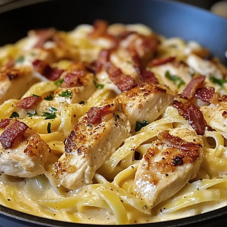 Creamy Chicken Carbonara Skillet