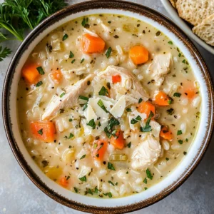 Creamy Chicken and Rice Soup