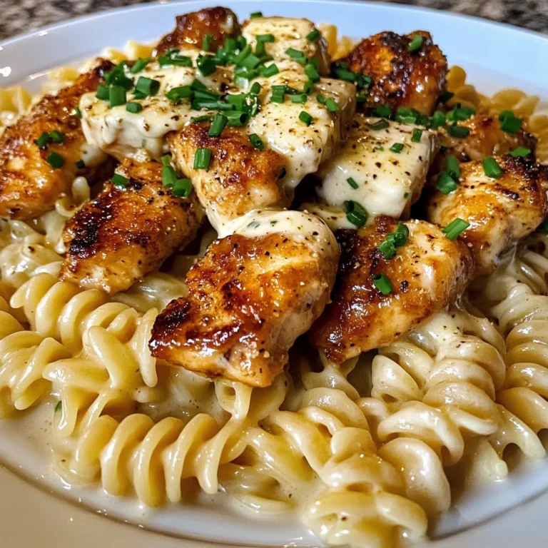 Creamy Parmesan Rotini with Garlic Butter Chicken