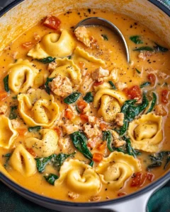 Creamy Tuscan Tortellini Soup