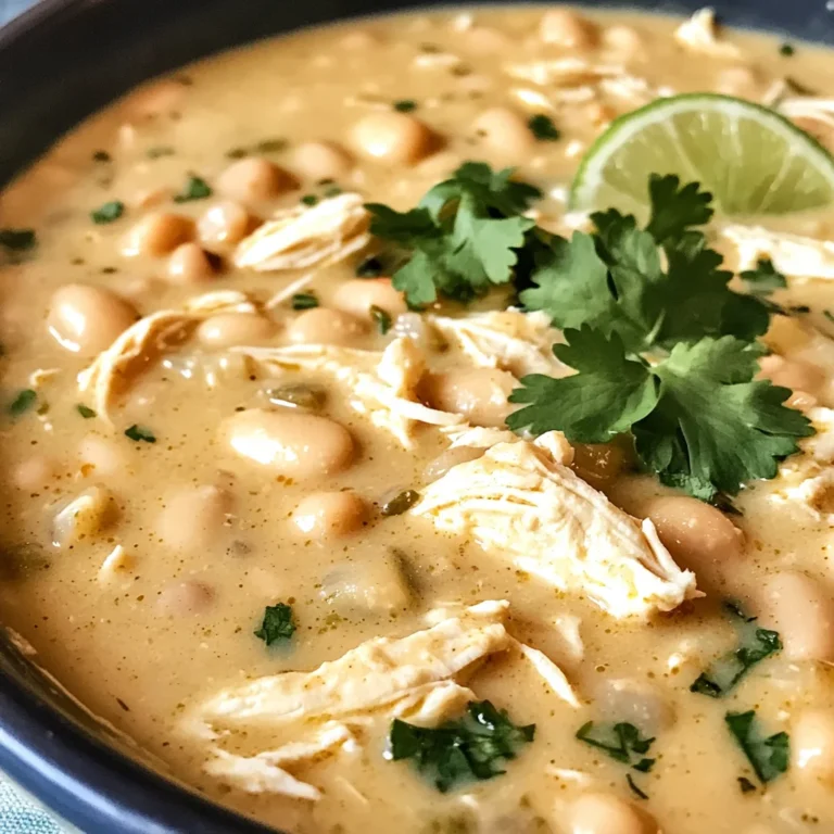 Crockpot Creamy White Chicken Chili