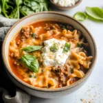 Easy Creamy Lasagna Soup