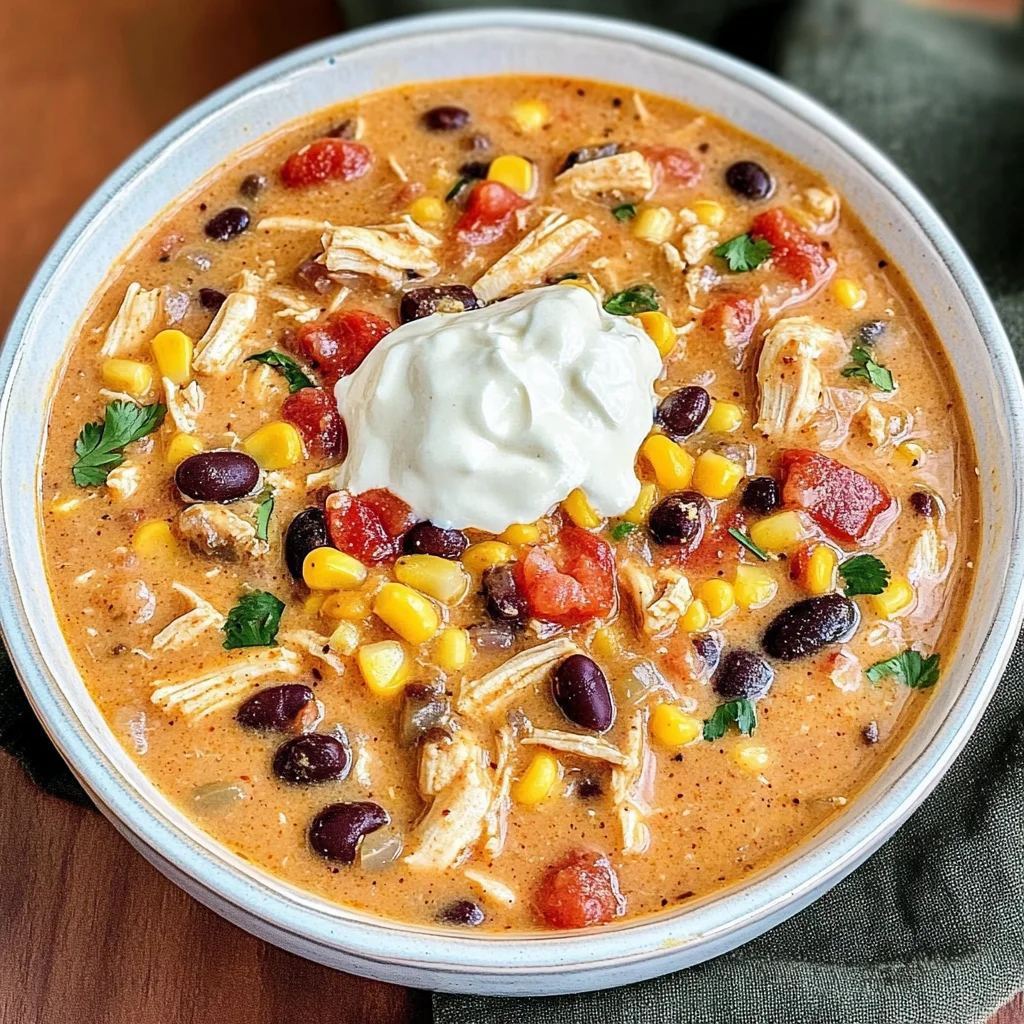 Easy Crock Pot Cream Cheese Chicken Chili
