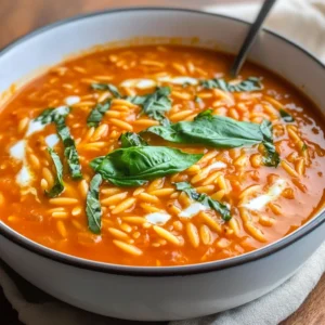 Hearty Tomato Orzo Soup