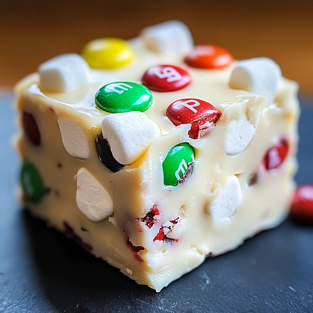 Marshmallow M&M Fudge: A Fun and Festive No-Bake Treat