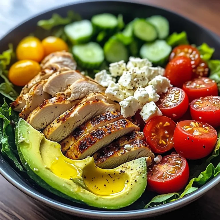 Mediterranean Chicken Salad Bowl