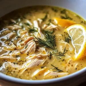 Mediterranean Lemon Chicken Soup: A Creamy, Comforting Bowl of Sunshine