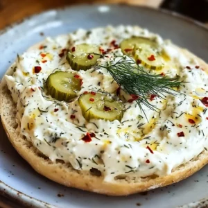 Mouthwatering Dill Pickle Cream Cheese