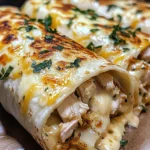Ooey-Gooey Cheesy Garlic Chicken Wraps You’ll Love!