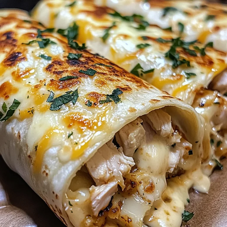 Ooey-Gooey Cheesy Garlic Chicken Wraps You’ll Love!