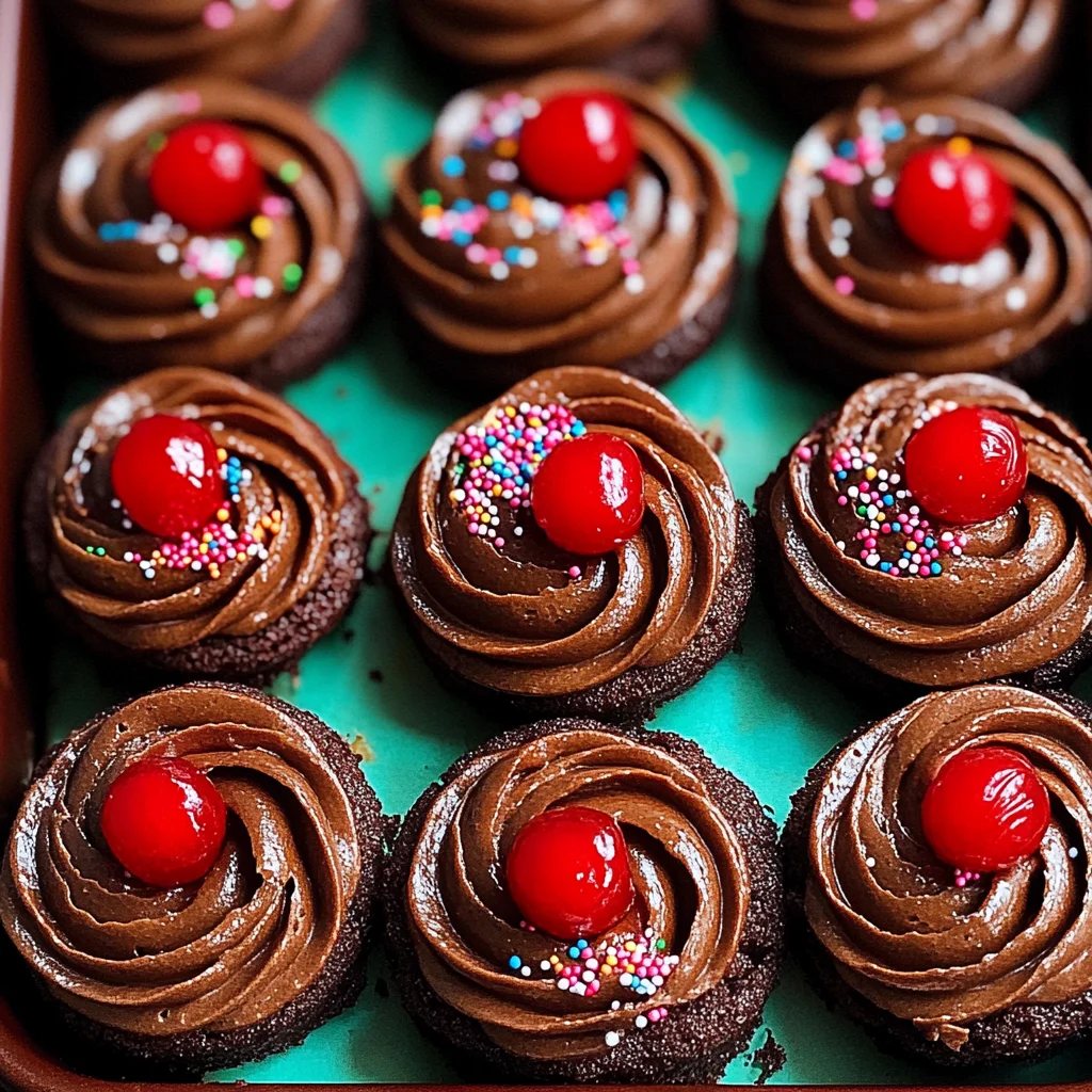 Piped Chocolate Butter Cookies
