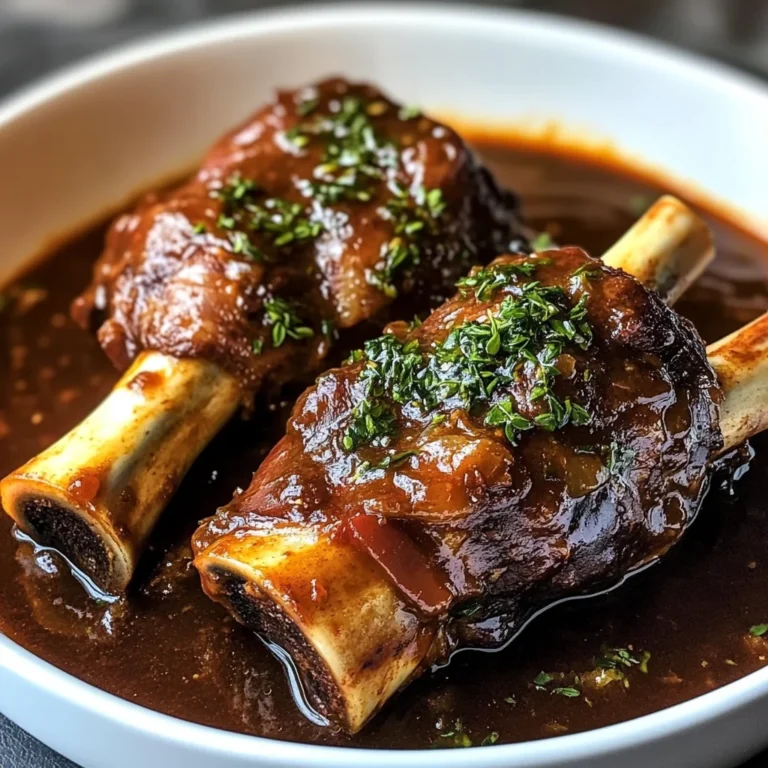 Red Wine Braised Lamb Shanks