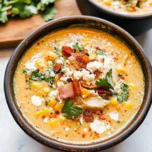 Slow Cooker Mexican Street Corn Soup