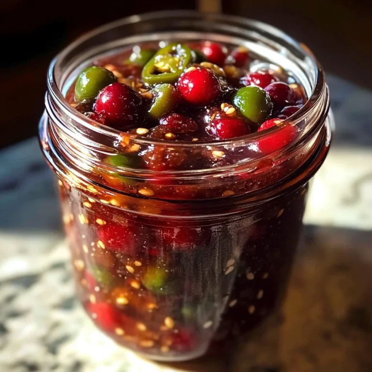 Sweet & Spicy Cranberry Jalapeño Cowboy Candy:1Amazing Treat