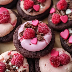 Valentine Ganache Cookies