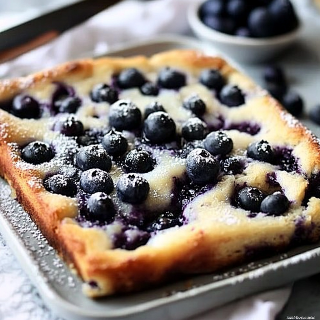 Blueberry Cottage Cheese Breakfast Bake