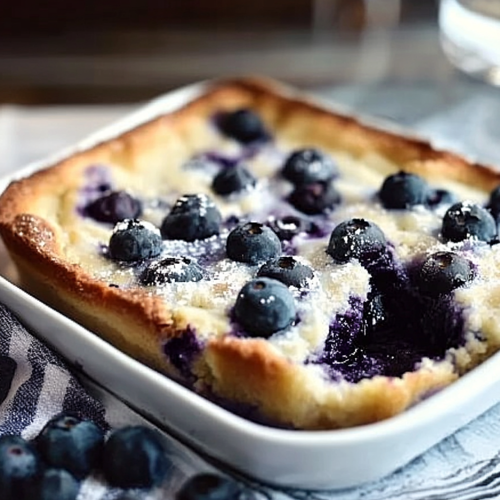 Blueberry Cottage Cheese Breakfast Bake