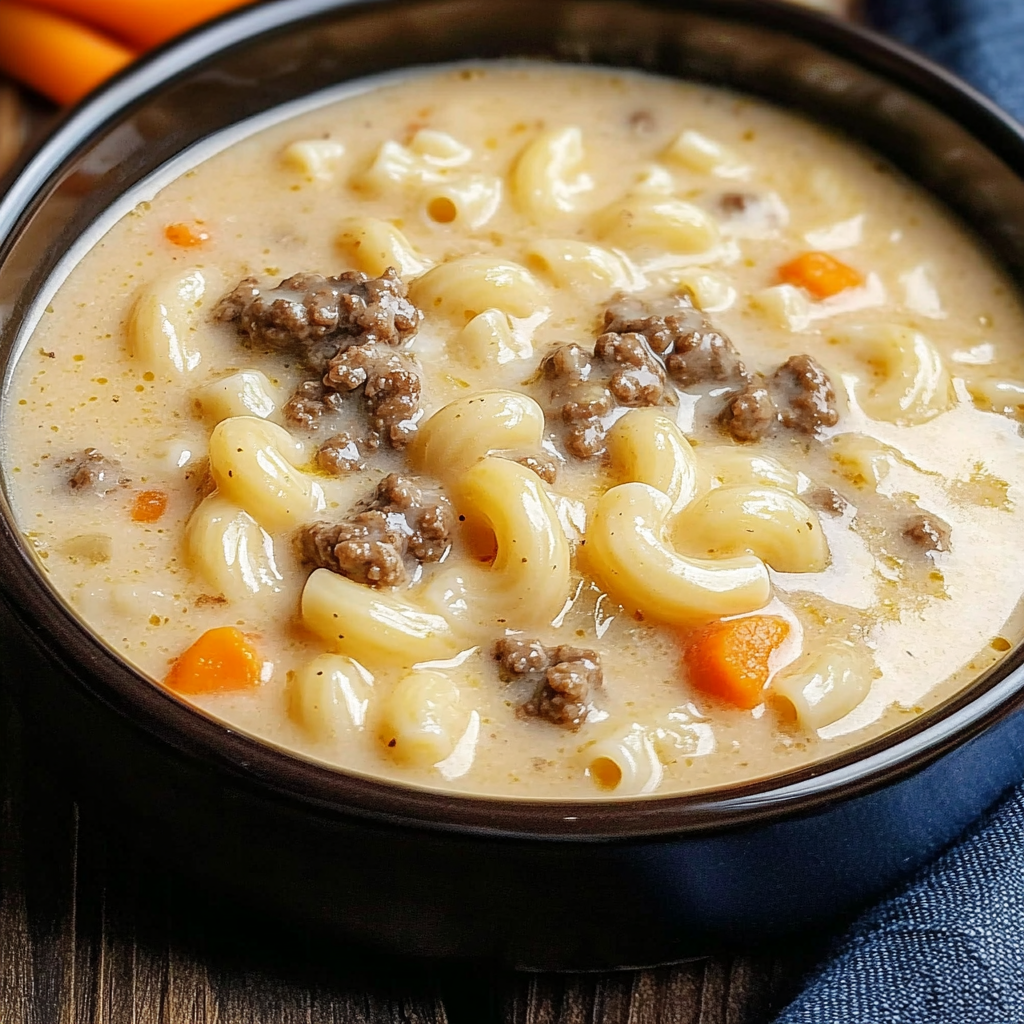 Cheeseburger Macaroni Soup: Creamy Comfort in Every Bowl