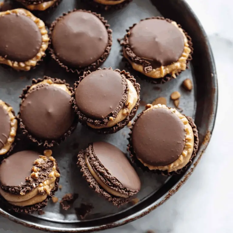 Chocolate Peanut Butter Macarons