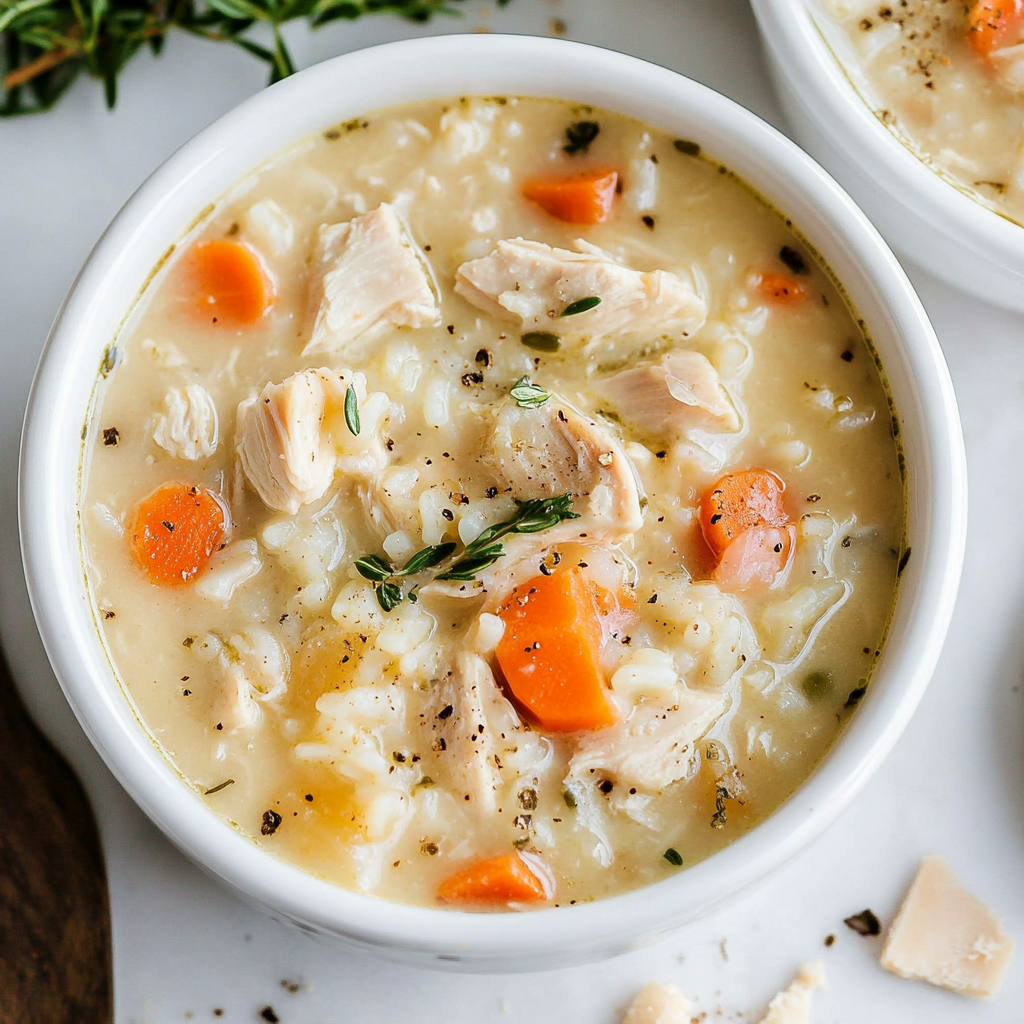 Creamy Chicken and Rice Soup