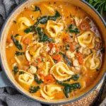 Creamy Tuscan Tortellini Soup