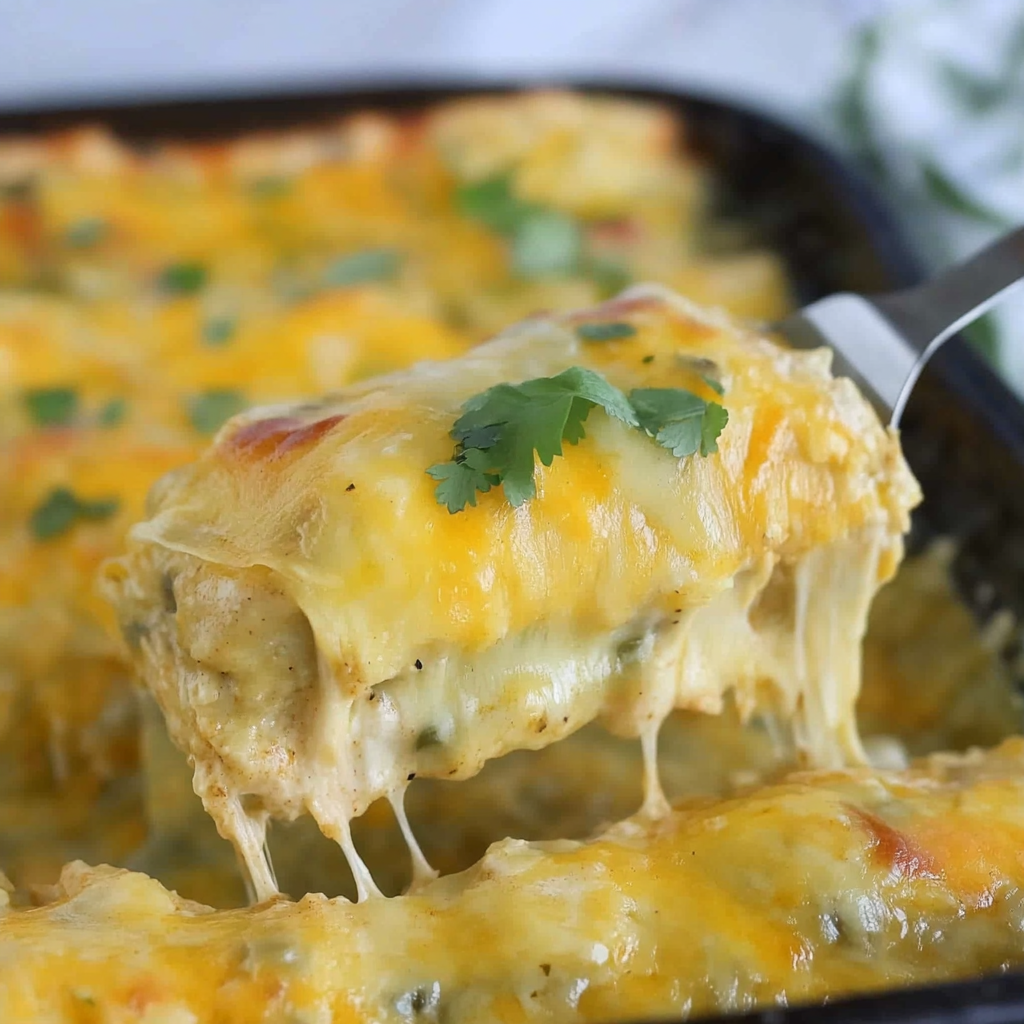 Green Chili Chicken Enchiladas Recipe
