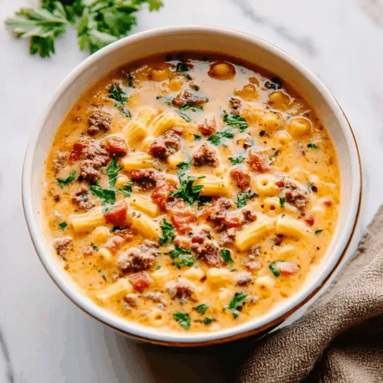 Italian Sausage Pasta Soup