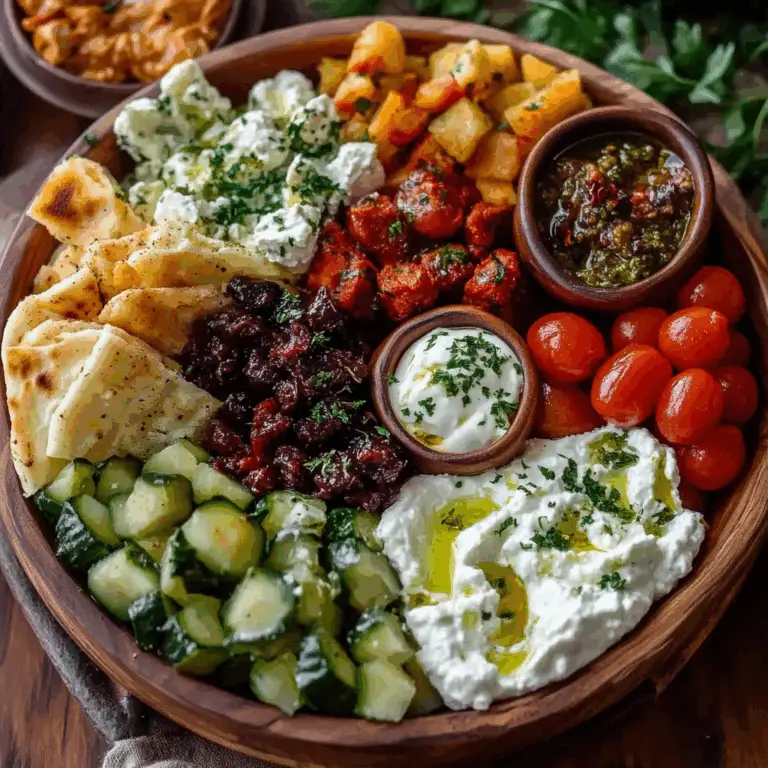 Mediterranean Mezze Tapas Platter – Easy Shareable Appetizer for Parties & Light Meals