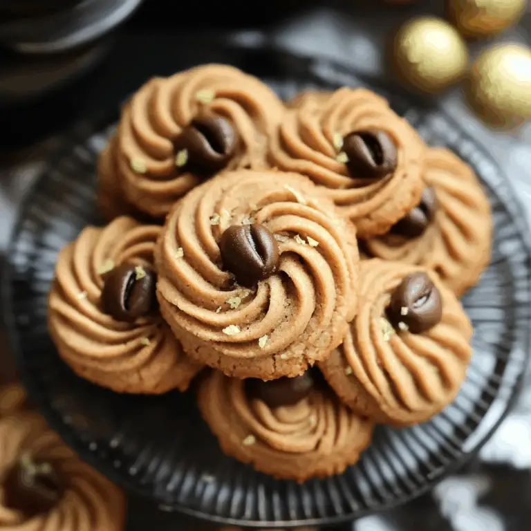 Melt-in-Your-Mouth Coffee Butter Cookies for Holiday Joy