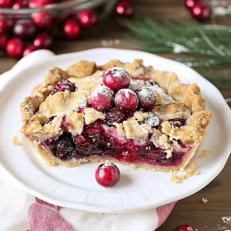 Nantucket Holiday Cranberry Pie