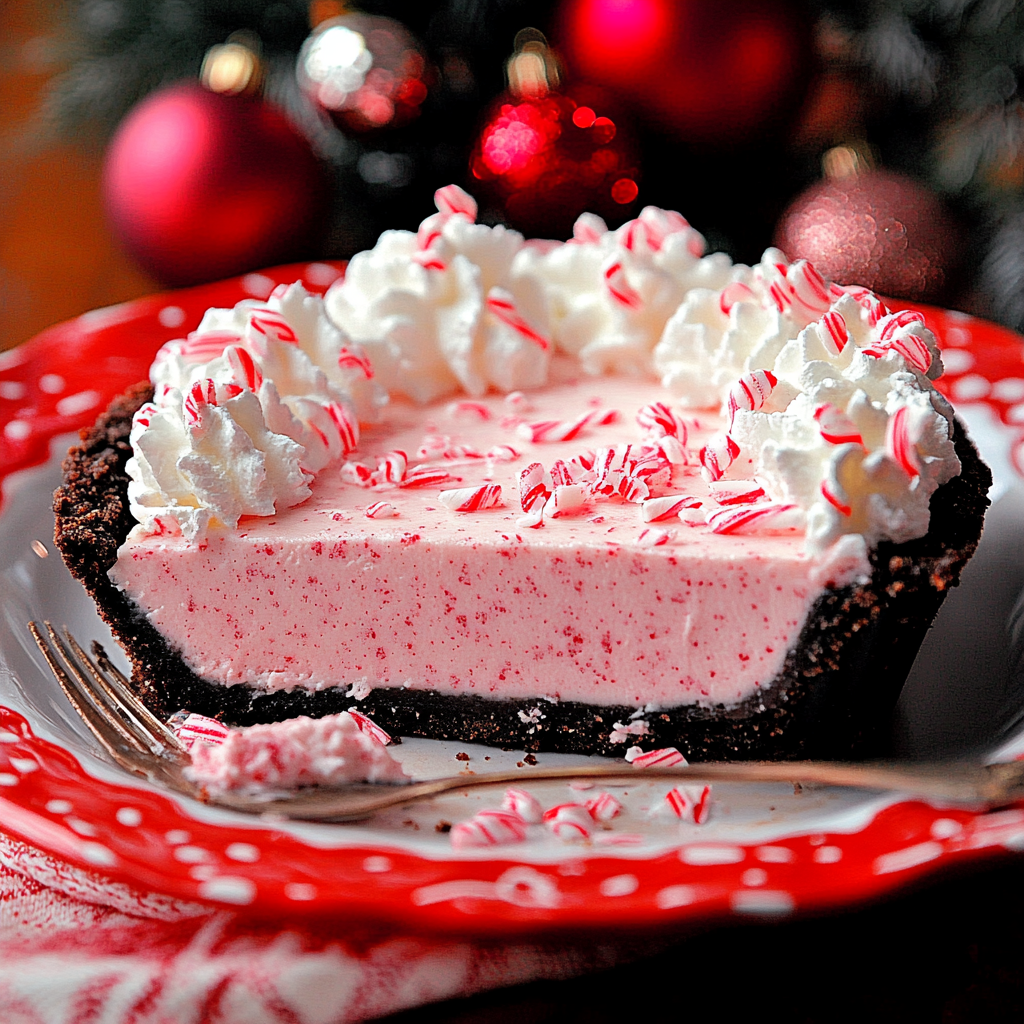 No Bake special occasion Peppermint Pie