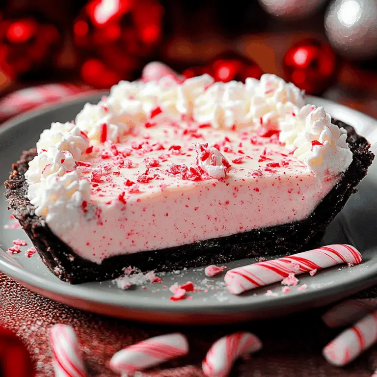 No Bake special occasion Peppermint Pie