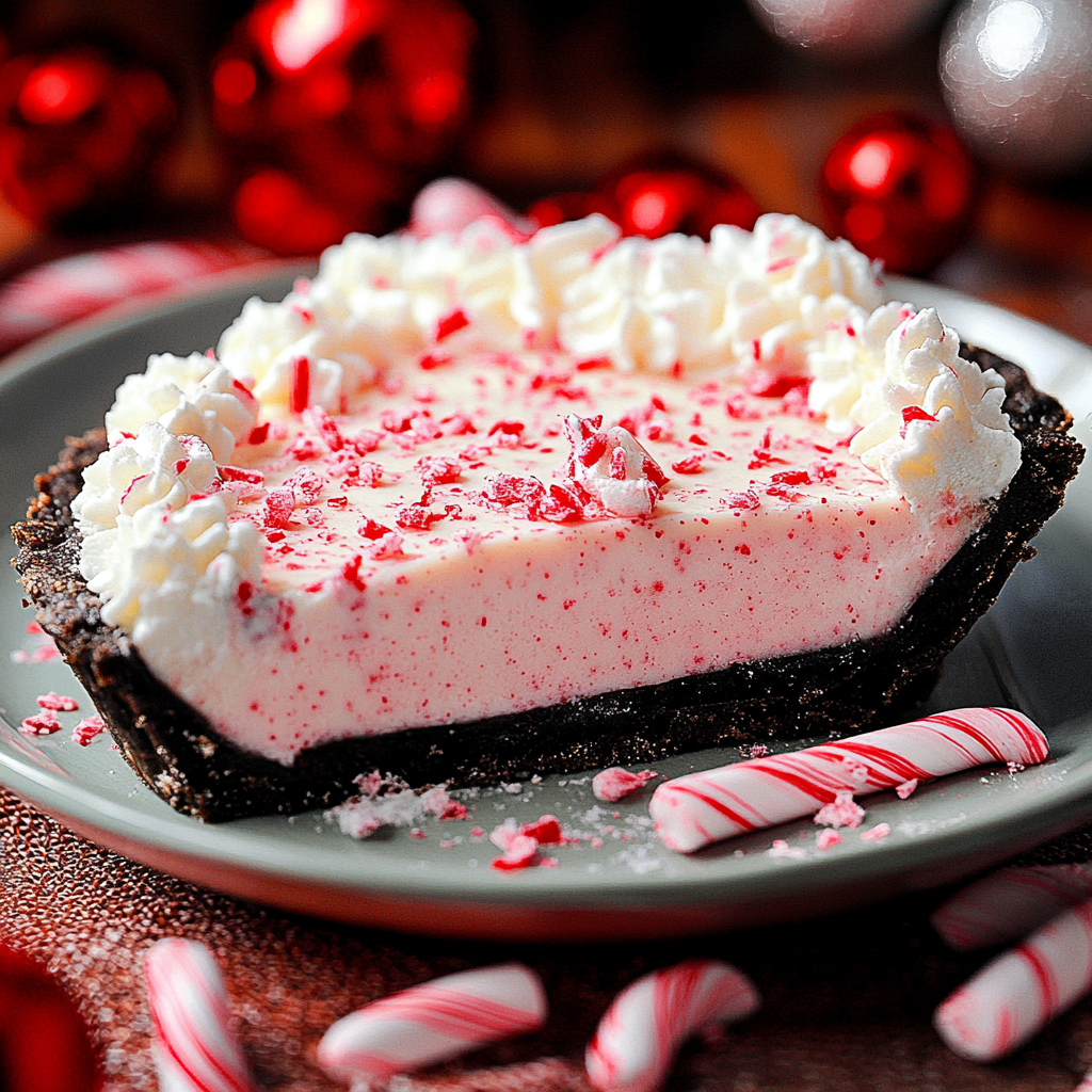No Bake special occasion Peppermint Pie