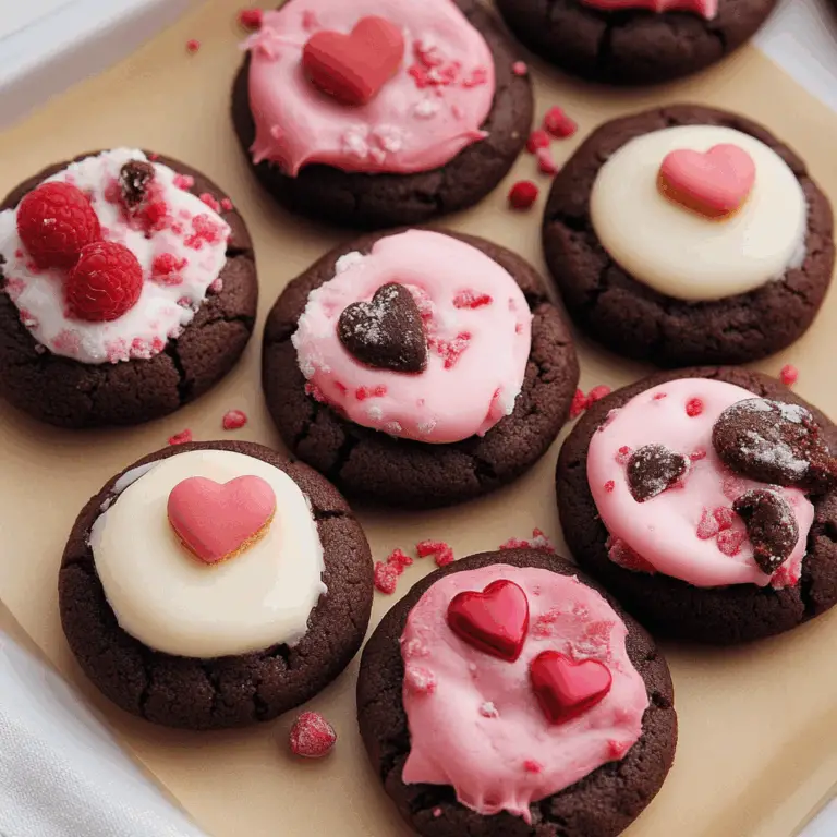 Valentine Ganache Cookies